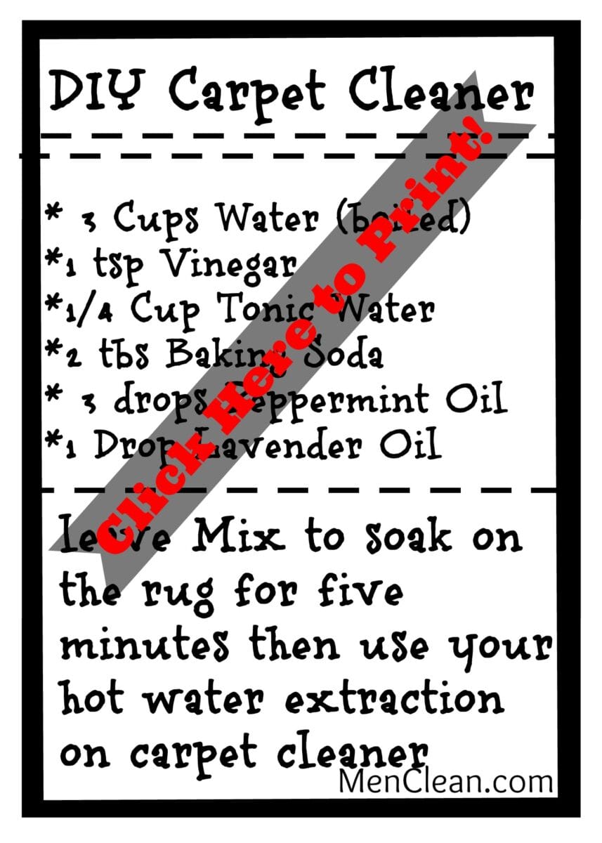 Homemade Carpet Cleaner Recipe