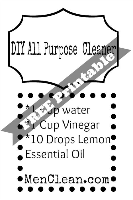 Homemade All Purpose Cleaner Recipe - MenClean.com