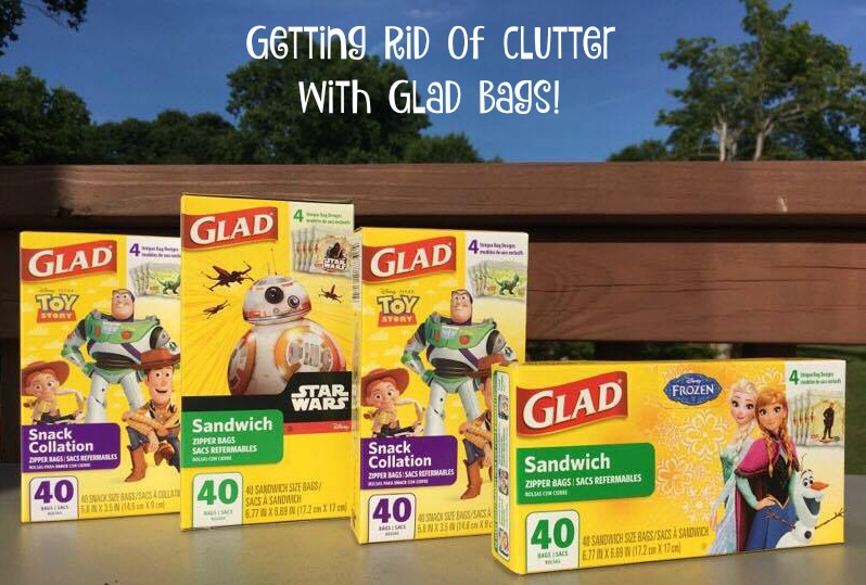 getting rid of clutter with glad